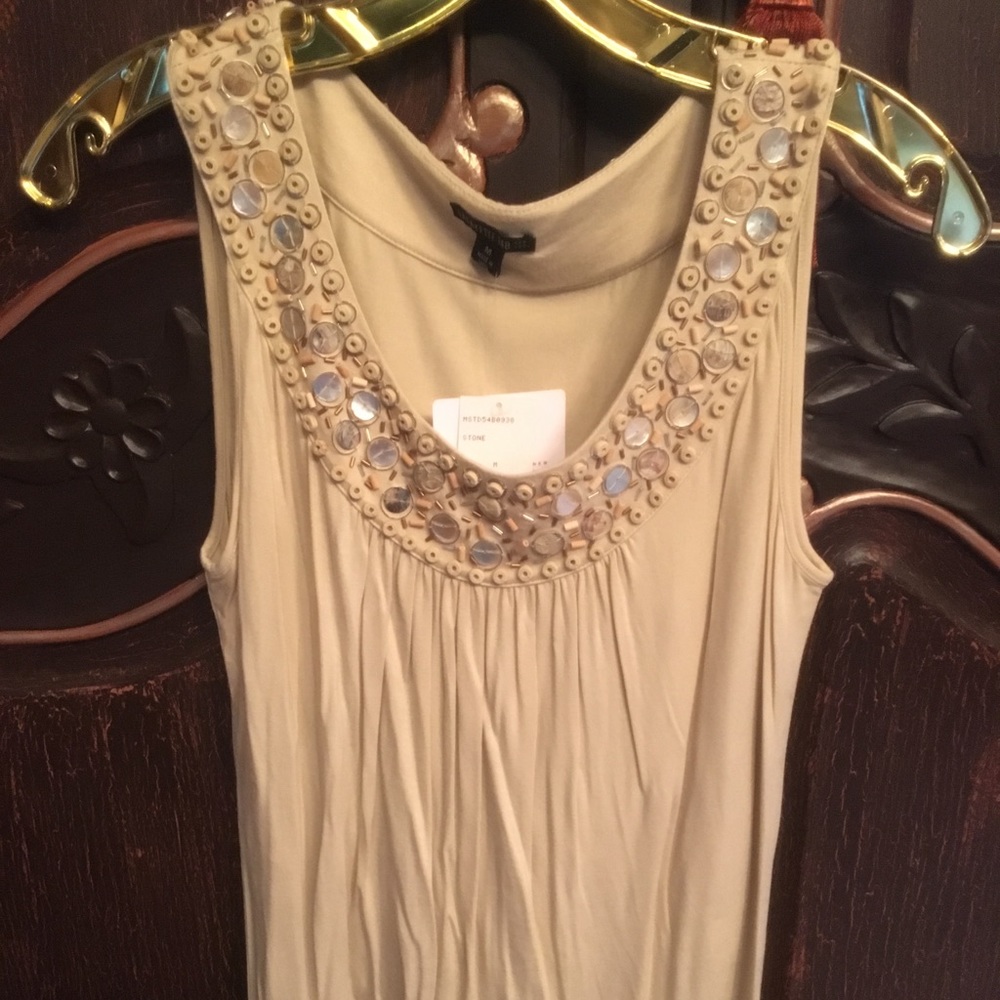 Gorgeous hand beaded Lafayette 148 tank top